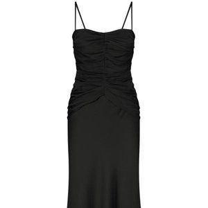 Shona Joy Luxe Ruched Bodice Silk Dress (BRAND NEW!)